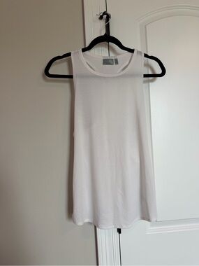Athleta White Ultimate Train High-Neck Racerback Tank Top - Size M